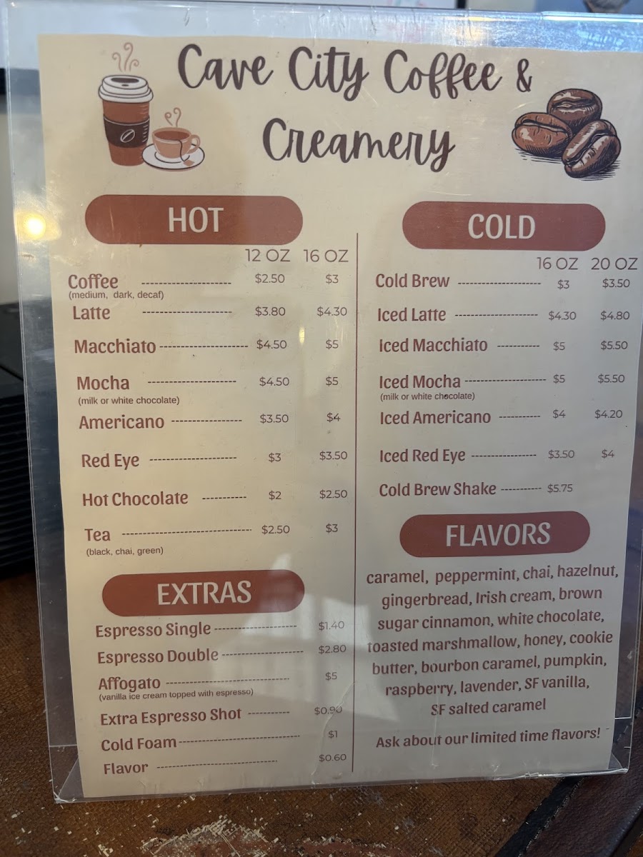 Cave City Coffee & Creamery Menu - Image 2