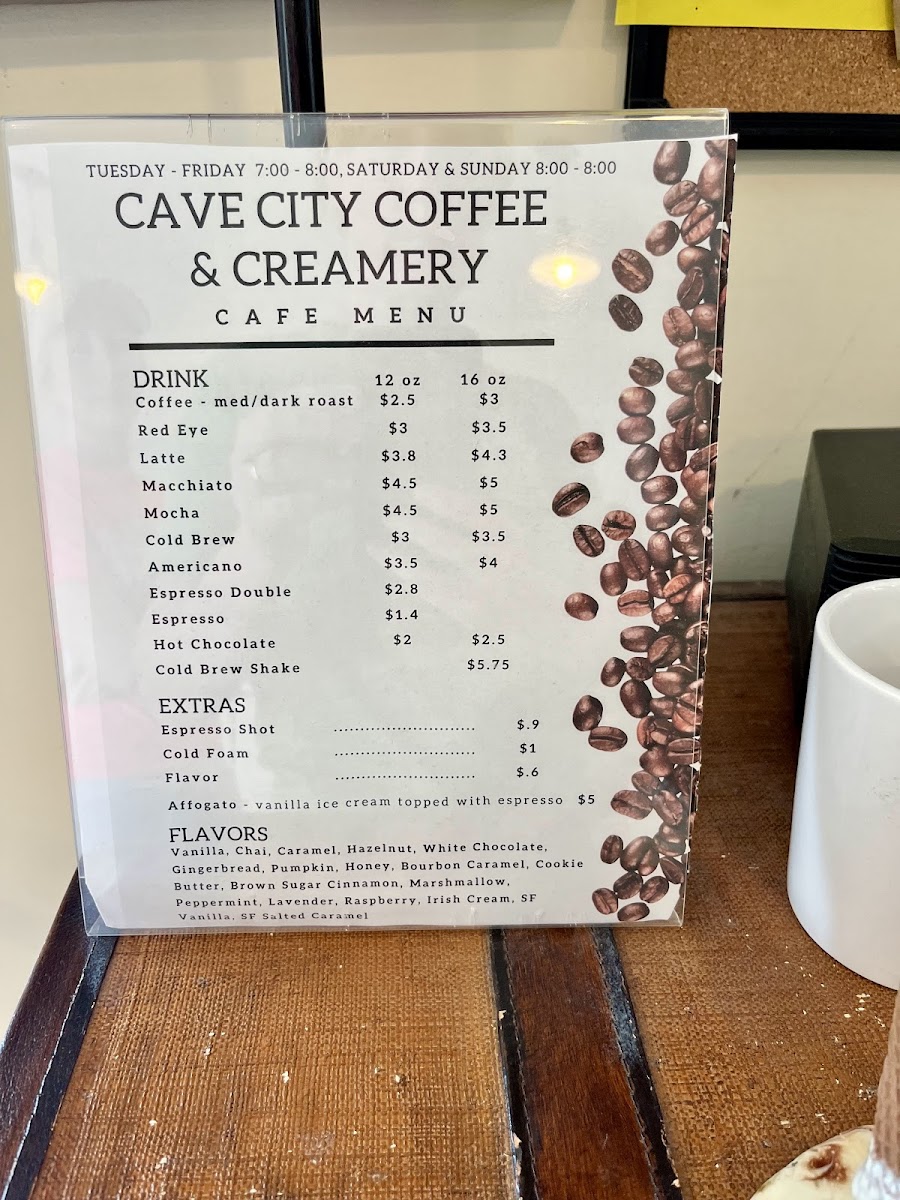 Cave City Coffee & Creamery Menu - Image 3